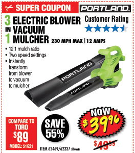3-In-1 Electric Blower Vacuum Mulcher