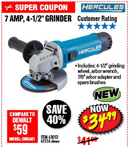 4-1/2 in. 7 Amp Small Angle Grinder