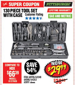 130 Pc Tool Set with Case