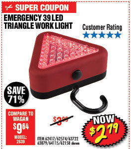 Emergency 39 LED Triangle Worklight
