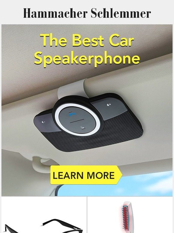 Hammacher Schlemmer The Best Car Speakerphone Milled
