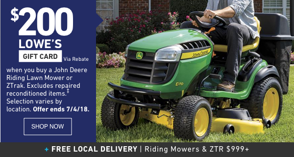 john deere riding mowers lowe's