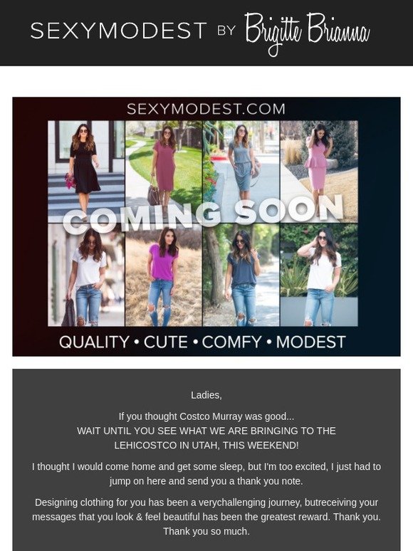 SexyModest Boutique 😍 SEXYMODEST CLOTHING ARRIVES IN LEHI COSTCO ALL WEEKEND LONG! DON'T MISS