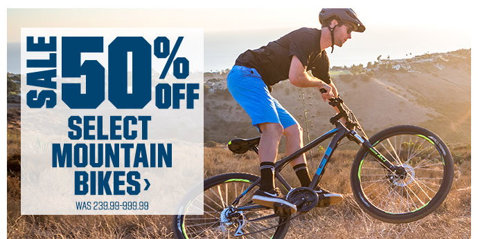 SALE 50% OFF | SELECT MOUNTAIN BIKES > | Was 239.99-999.99