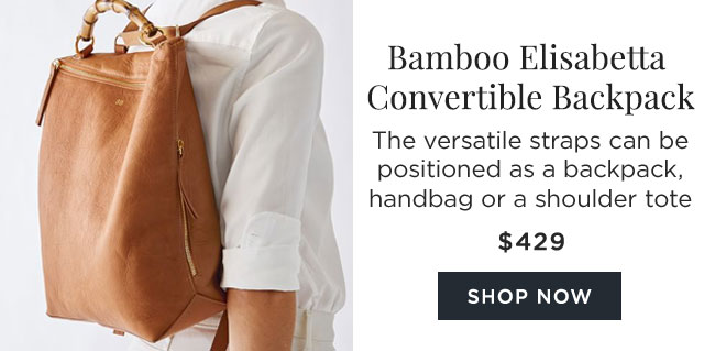 bamboo elisabetta convertible backpack