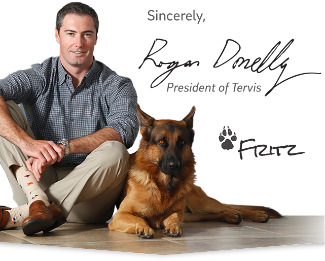 Sincerely, Rogan Donelly, President of Tervis