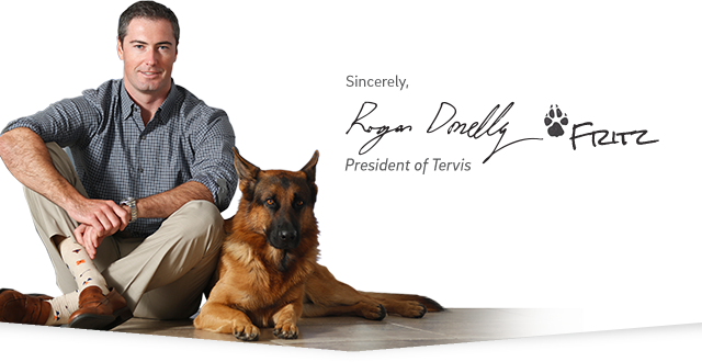 Sincerely, Rogan Donelly, President of Tervis