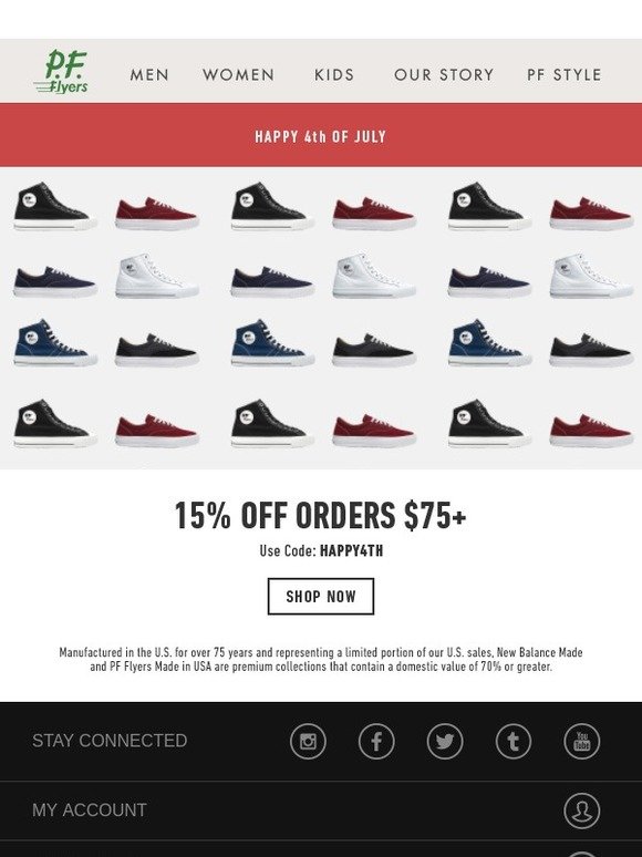 pf flyers coupon