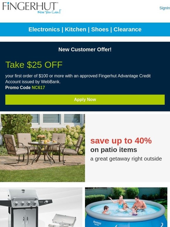 Fingerhut Fingerhut DEEPER DISCOUNT up to 40 off Patio items now