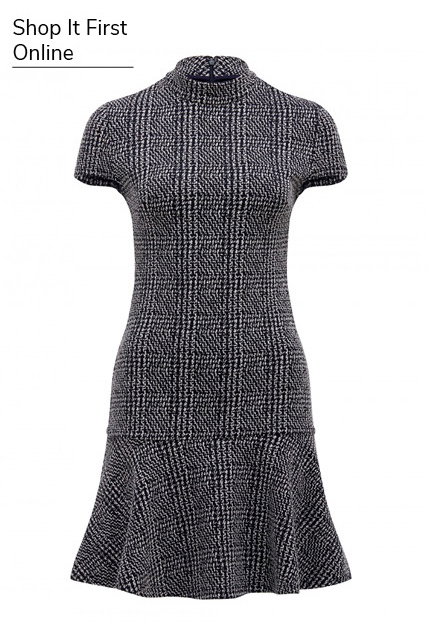 Jilly High Neck Flippy Hem Dress