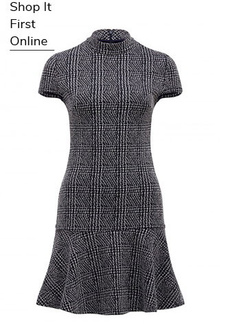 Jilly High Neck Flippy Hem Dress