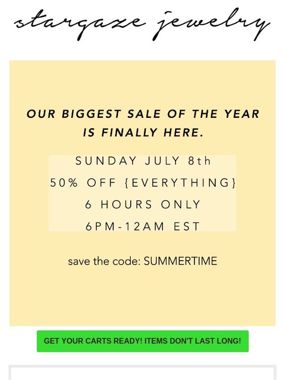 Our. Biggest. Sale. Of. The. Year!😱