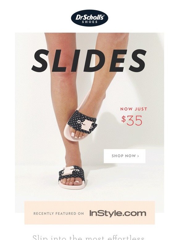 dr scholls poolside slide