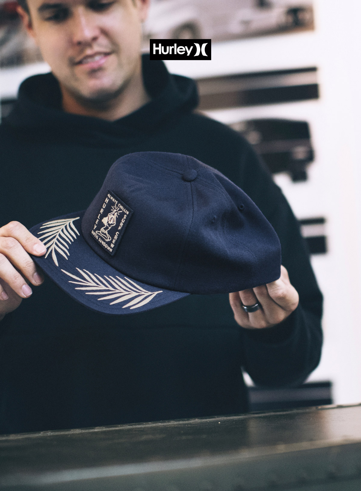 hurley surf hat