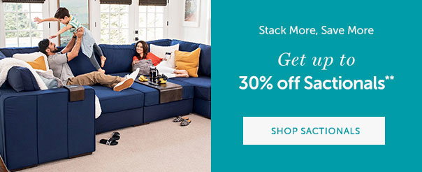 STACK MORE, SAVE MORE: Get up to 30% off Sactionals** | SHOP SACTIONALS >>