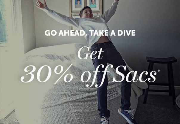GO AHEAD, TAKE A DIVE | Get 30% off Sacs*