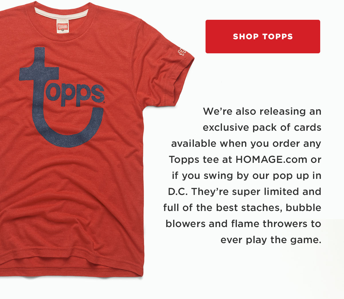 homage topps shirt
