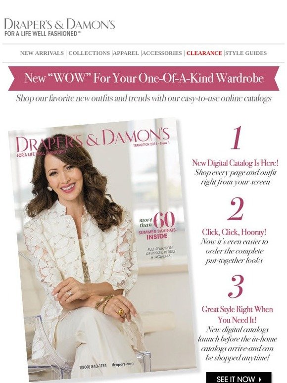 Draper's & Damon's Our Newest Catalog Is Online Now Milled