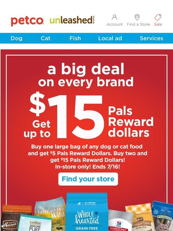 PETCO Last chance to claim your reward Milled