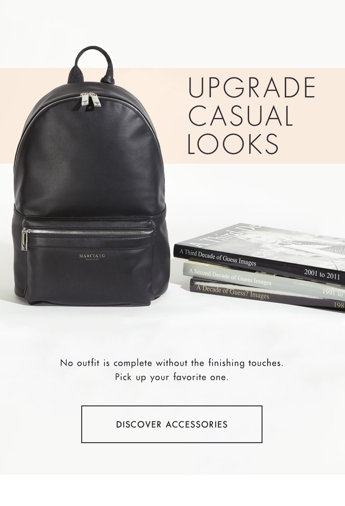 Guess: Backpacks & more now on | Milled