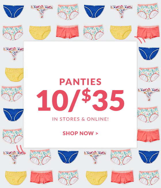 Lane Bryant: 🎉 First time ever: 10/$35 panties - today only! Plus ALL.  BRAS. ON SALE cont'd.