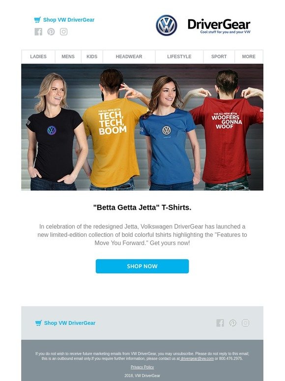 "Betta Getta Jetta" T-Shirts!
