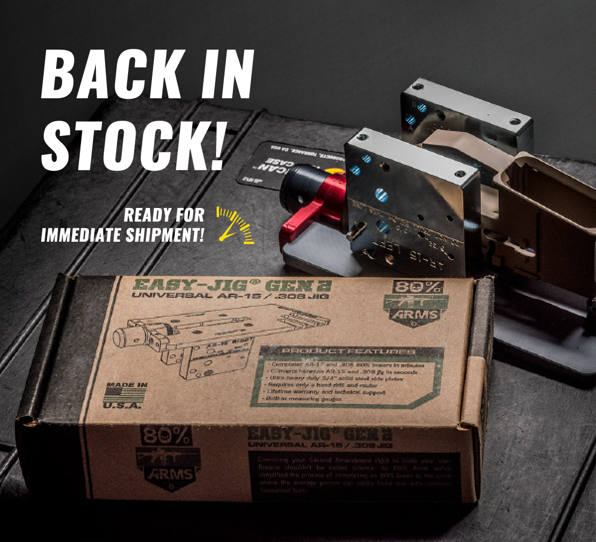 80 Arms Easy Jig Gen 2 Back In Stock, Limited Supply! Milled