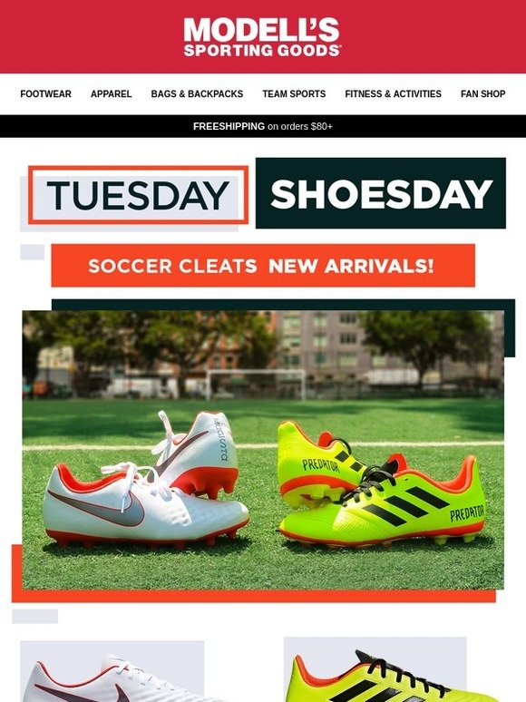 soccer cleats modells