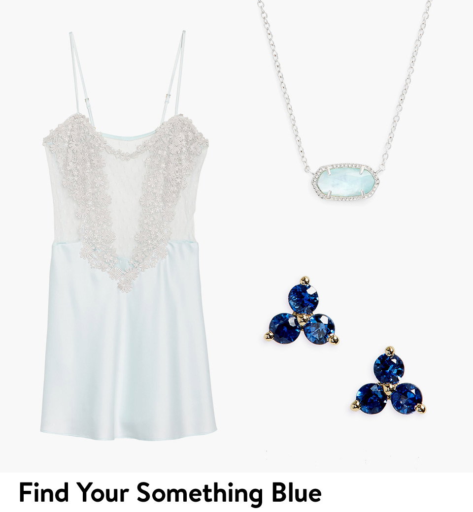 Women's wedding jewelry and lingerie.