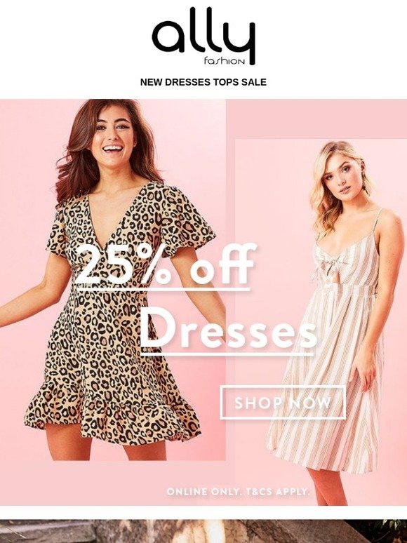 ally dresses sale