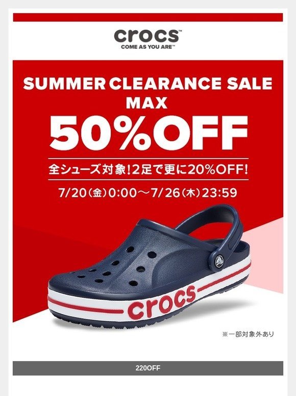 crocs sale 50 off