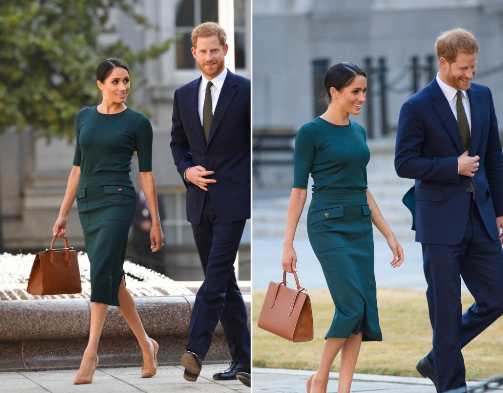 Duchess of Sussex with Strathberry Midi tote tan bridle - Picture of  Strathberry, Edinburgh - Tripadvisor