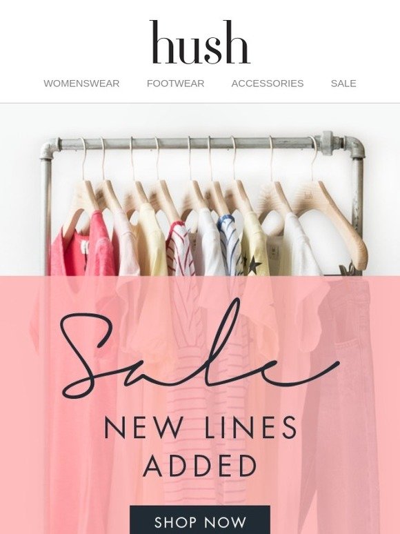 Hush Homewear Sale New lines added up to 50 off Milled