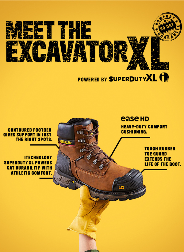 Caterpillar excavator hot sale xl boots