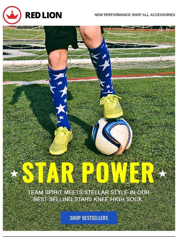 Five star style on the field.
