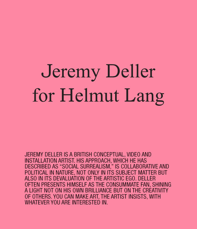 Jeremy deller helmut on sale lang