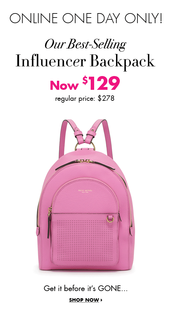 henri bendel influencer backpack