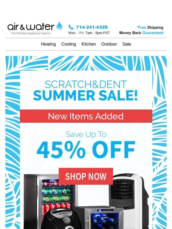 Scratch & Dent Sale - Up to 45% Off