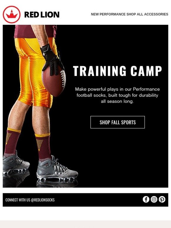 Our toughest socks for football season.