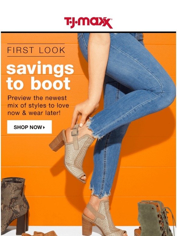 TJ Maxx Your first look at boots! Milled
