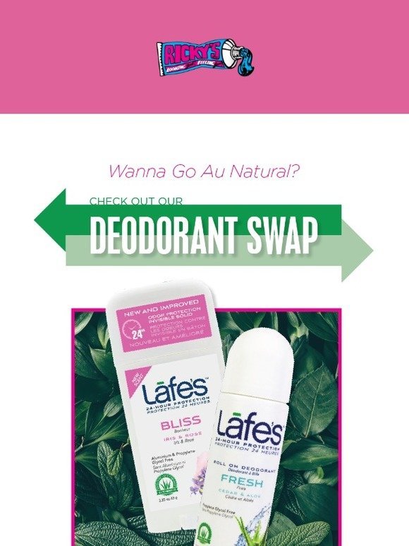 Free Deodorant Compliments of Lafe's Natural Bodycare!