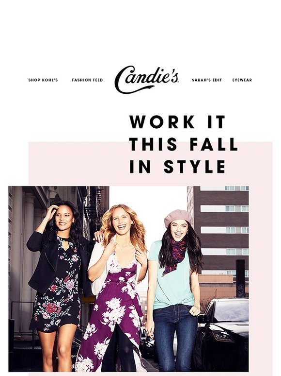 Sale into fall in style