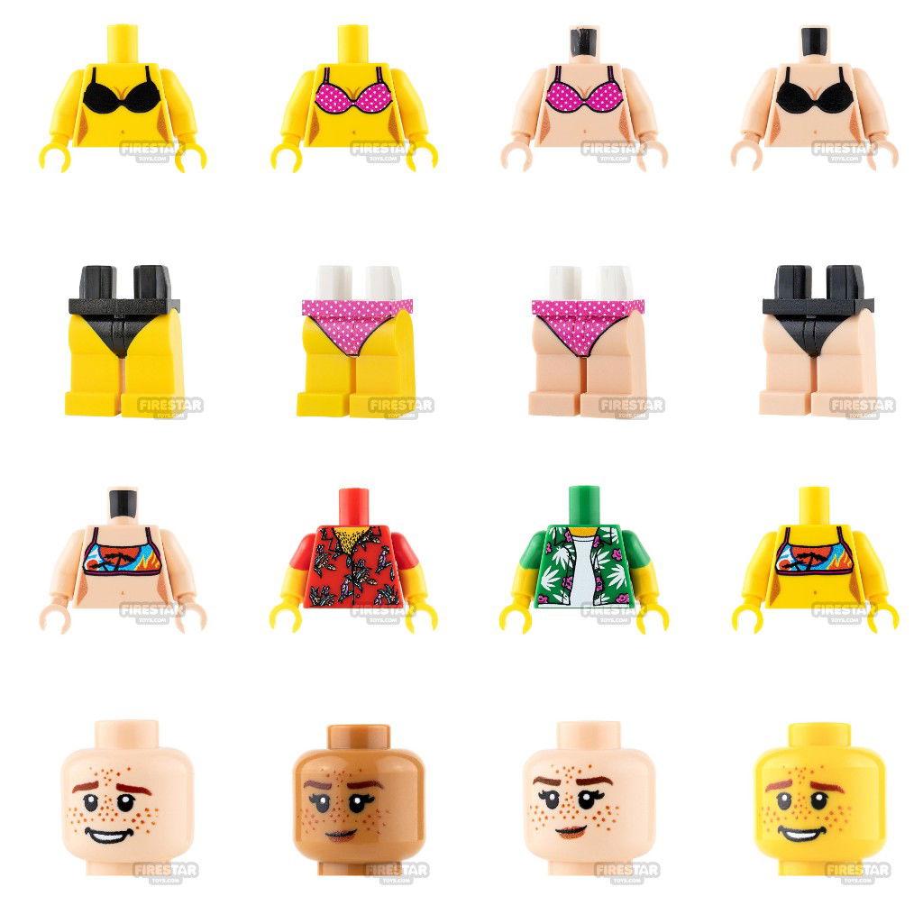 LEGO minifigures. 