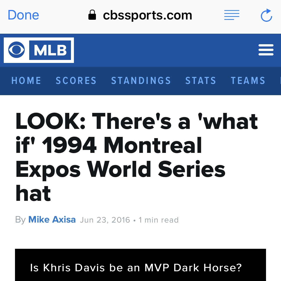 Montreal Expos hat, What if 1994 World Series Montreal Ex…