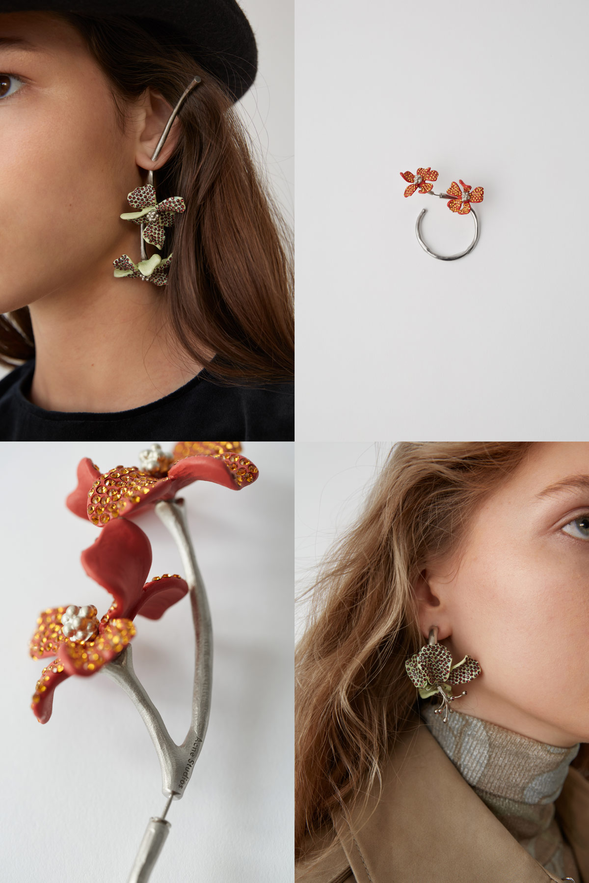 Acne studios deals flower earring