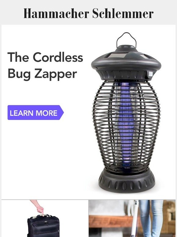 hammacher schlemmer cordless bug zapper