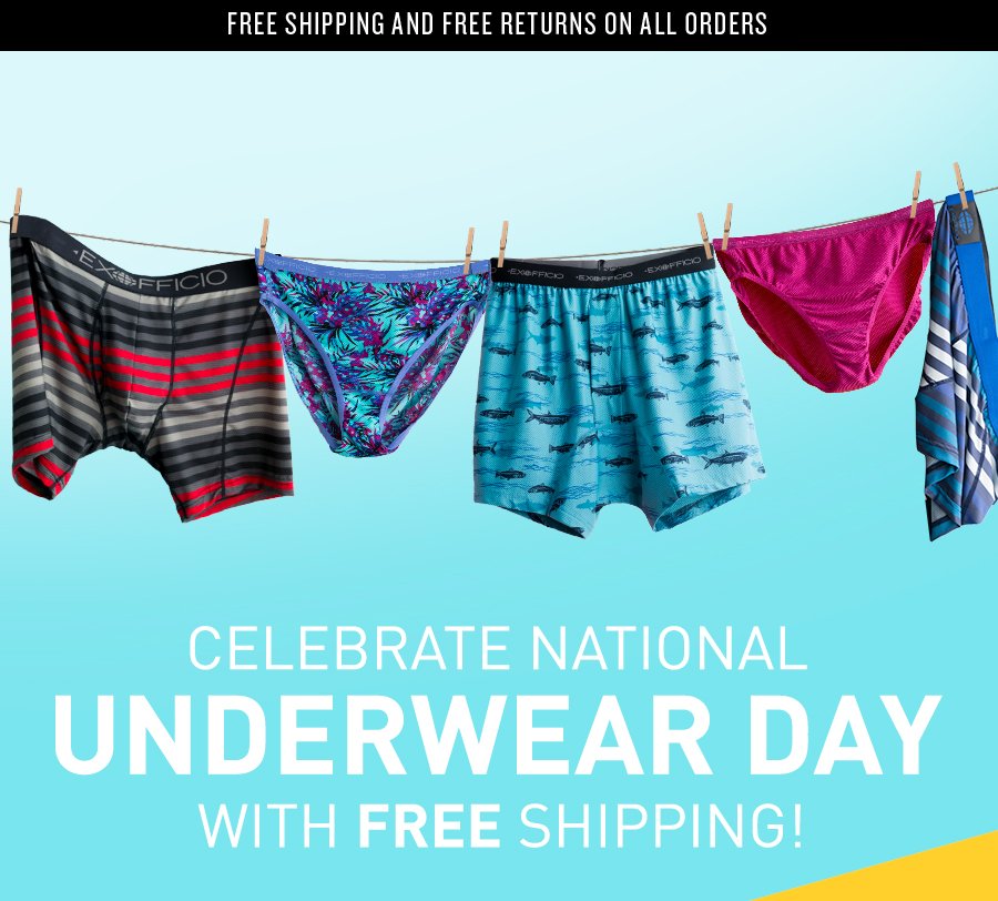 ExOfficio It's National Underwear Day! Milled