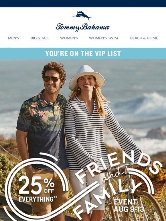 Tommy Bahama: Exclusive Friends & Family Early Access | Milled
