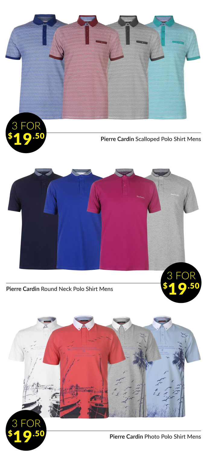 sports direct pierre cardin polo shirts