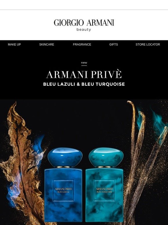bleu turquoise armani prive